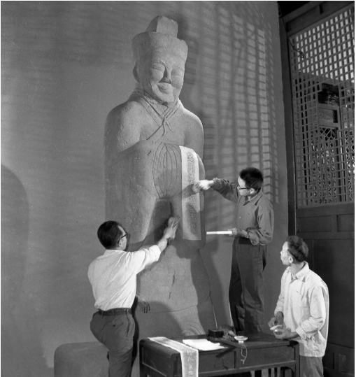 李冰石像迁入伏龙观